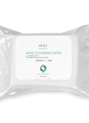 Очищающие салфетки obagi suzan obagi md cleansing wipes 25 шт