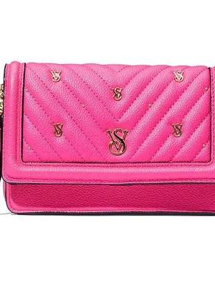 Кошелек и клатч два-в-одном victoria's secret the victoria tech wristlet pink stud