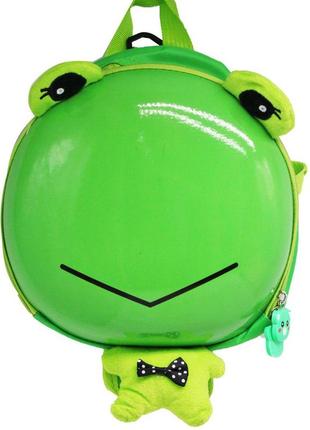 Дитячий рюкзак жаба з жорстким каркасом, прогулянковий рюкзак для дітей