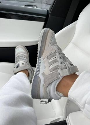 Кроссовки adidas forum bad bunny grey9 фото