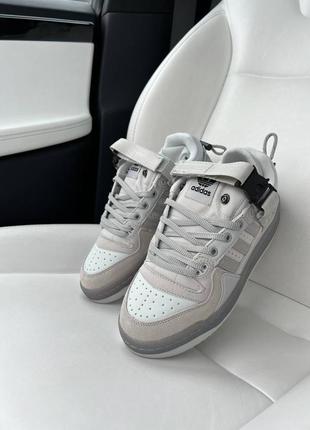 Кроссовки adidas forum bad bunny grey3 фото