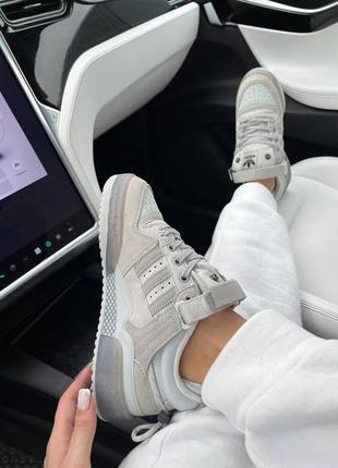 Кроссовки adidas forum bad bunny grey7 фото