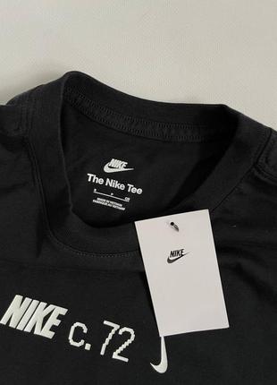 Новый лонгслив с принтом nike лонг черный кофта найк s, m, l, xl3 фото