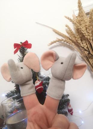 ✔️ игрушка на пальчик ikea слон 🐘 слоник слоненя пальчиковий театр