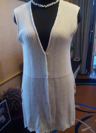 Кардиган в этностиле вязаный лето