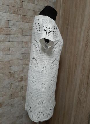 Хлпковое   ажурное платье3 фото