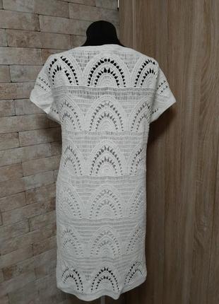 Хлпковое   ажурное платье 4