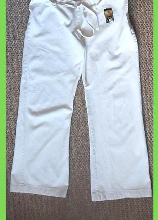 Дизайнерські джинси білі палаццо wide leg широкі труби р.32 l rhode