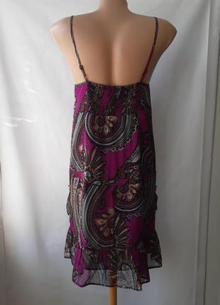 Шелковое платье marks & spencer, размер s3 фото
