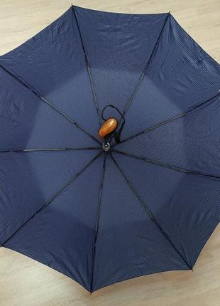 Зонт мужской на 10 спиц с системой антиветер и усиленным каркасом расцветки клетка-шотландка6 фото