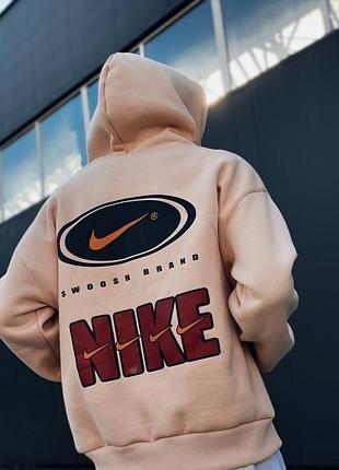 Худі nike beige swoosh brand