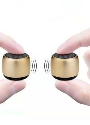 Міні bluetooth динамік m1. портативна бездротова колонка з мікрофоном. підтримка з'єднання tws стерео