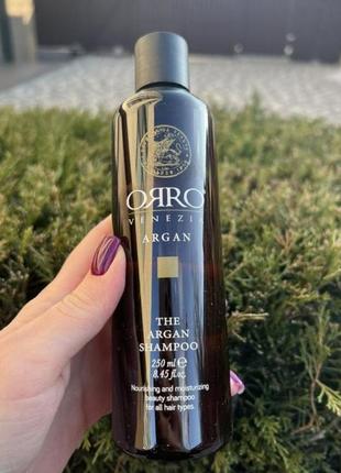 Шампунь для відновлення волосся з олією аргани orro venezia argan1 фото