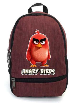 Рюкзак angry birds 0016 підлітковий cappuccino toys (ang 0016-red) червоний