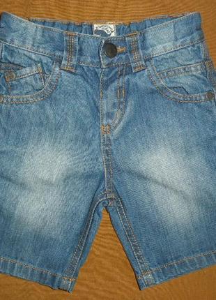 Шорты джинсовые для мальчика 1-1,5года, рост 80-86см от tu