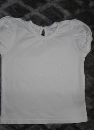 Футболка для девочки 12-18 мес, рост 80-86см 100 хлопок