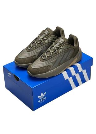 Чоловічі кросівки adidas ozelia khaki хакі7 фото