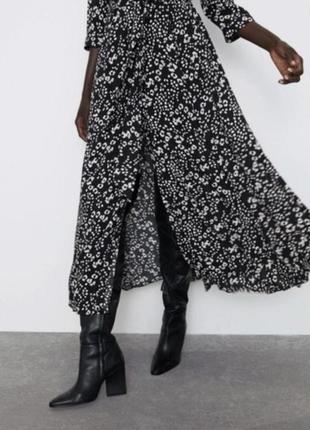 Изумительное, длинное, платье, халат, zara, на пуговицах, с карманами, натуральное,...