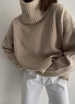 🤎неймовірно гарний і стильний шерстяний  светр вільного крою преміум h&m😍 в складі 95% вовна ! cos10 фото
