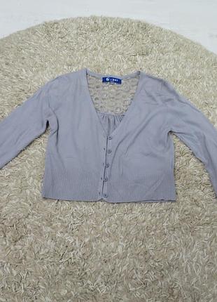 Кофта-болеро с кружевом