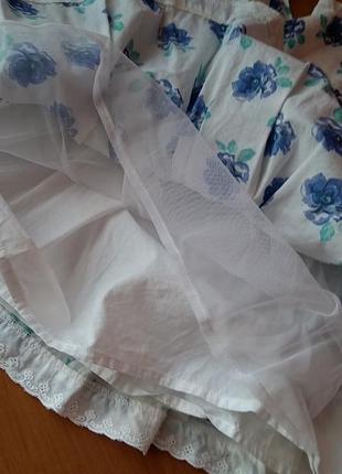 Нарядное пышное платье в цветы mothercare, 18-24 мес, 92 см5 фото