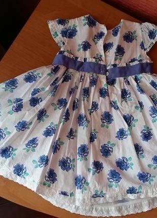 Нарядное пышное платье в цветы mothercare, 18-24 мес, 92 см6 фото