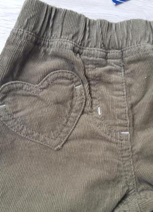 Вельветовые штаны 80 9-12 месяцев штанишки германия lupilu5 фото