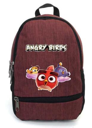 Рюкзак angry birds 0010 підлітковий cappuccino toys (ang 0010-red) червоний