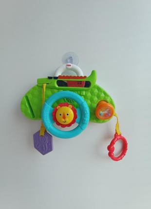 Детский руль fisher price /дитяче музичне кермо/автотренажер