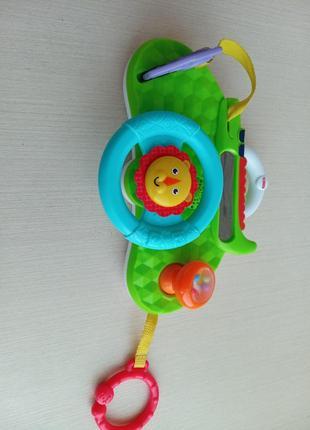 Детский руль fisher price /дитяче музичне кермо/автотренажер5 фото