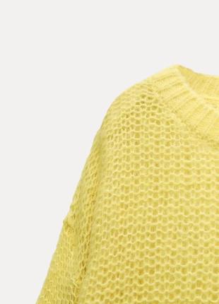 Ажурный трикотажный свитер с альпаковой шерстью8 фото