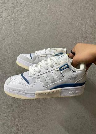 Кроссовки adidas forum white beige
blue