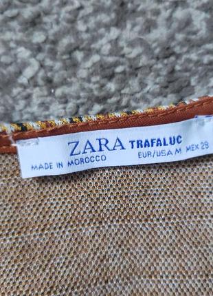 Zara ромпер комбинезон шортами в принт гусяча лапка8 фото