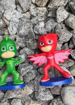 Фірмові фігурки pj masks гекко та алет