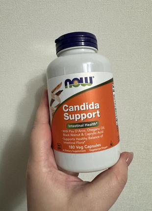 Candida support - 180 капсул - now foods3 фото