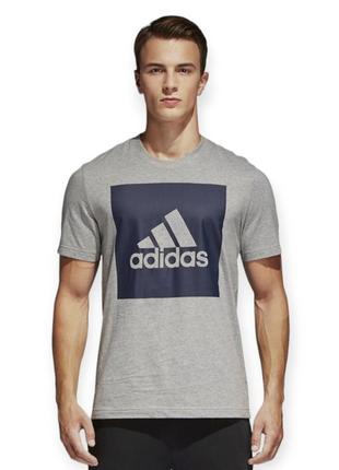 Футболка adidas essentials box logo1 фото