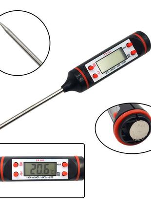 Термометр цифровой электронный для кухни и для еды tp101 в колпаке (3500)9 фото