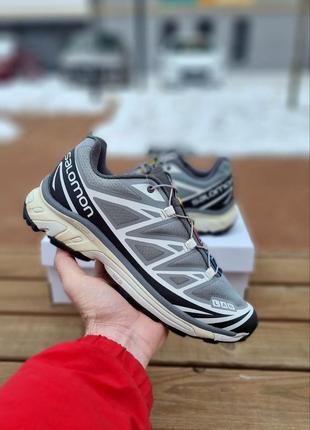 Кроссовки мужские salomon xt-6 grey