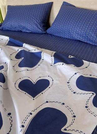 Комплект постельного белья с сердечками3 фото