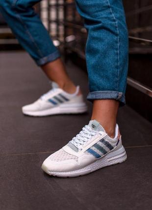 Adidas zx500 в білому кольорі жіночі кросівки адідас (36-41)5 фото