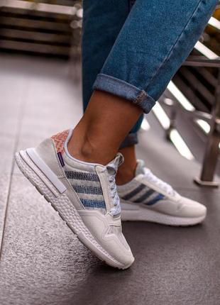 Adidas zx500 в білому кольорі жіночі кросівки адідас (36-41)7 фото