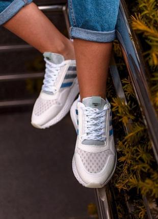 Adidas zx500 в белом цвете женские кроссовки адидас (36-41)10 фото