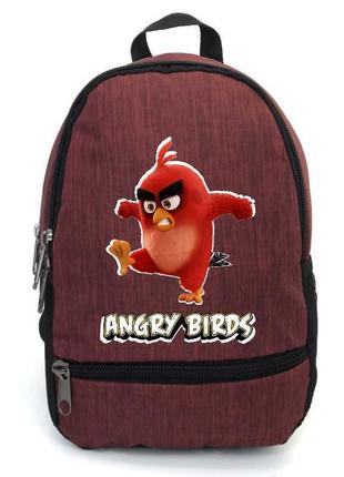 Рюкзак angry birds 0011 підлітковий cappuccino toys (ang 0011-red) червоний