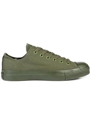 Кеди converse all stars monohrome green (зелені) 36