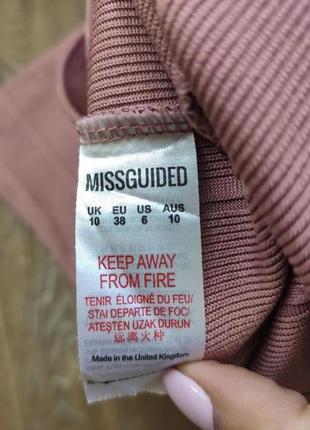 Короткое платье в рубчик по фигуре missguided9 фото