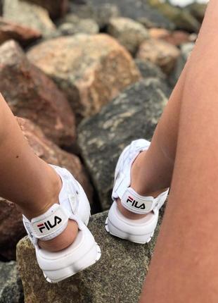 Fila сандалии женские в белом цвете (36-40)5 фото