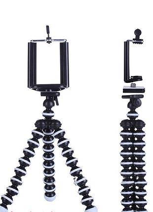 Гнучкий м'який штатив тринога трипод для телефона з тримачем для смартфона gre877