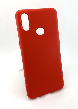 Чехол накладка для samsung a10s, a107 бампер soft case full силиконовый красный
