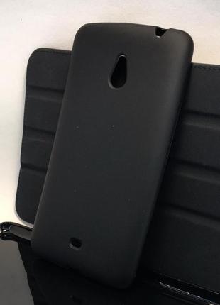Чехол для nokia lumia 1320 силиконовый накладка бампер противоударный черный