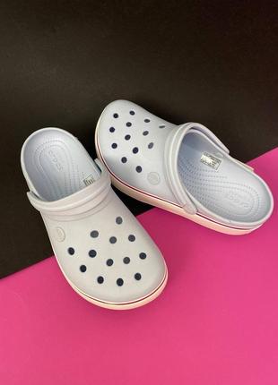 Crocs crocband platform mineral blue крокс платформа